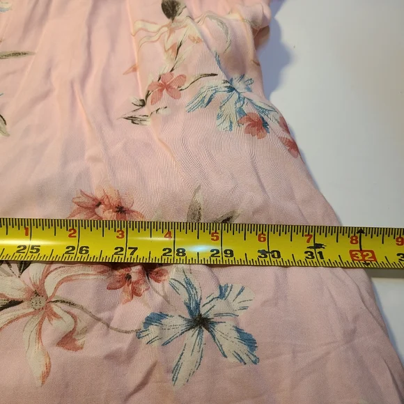 Torrid Mini Challis Cold Shoulder Trapeze Dress Pink Floral Size 4X Viscose - Picture 11 of 15